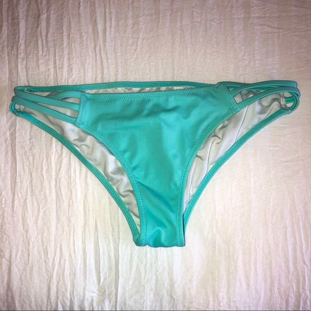 Light bright blue bikini bottoms